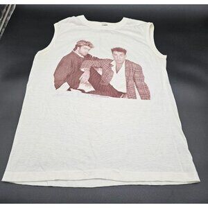 Vintage 1985 WHAM! George Michael Andrew Ridgeley Band Concert Tour Shirt Sz M